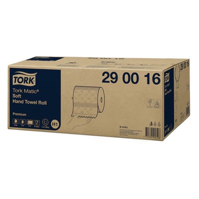 770808: Tork Matic Premium handdoekrol - zacht - 2 laags - 100 m x 21 cm - 6 rollen - WIT - 290016