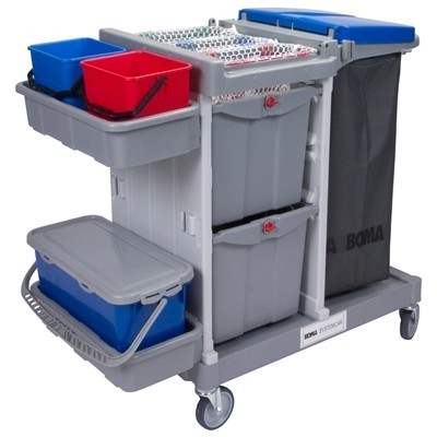 712306: SystemCar 1350 DL - met standaard wielen en lades met slot/sleutel