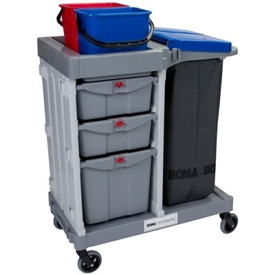 712306: SystemCar 1052 RL - met rubber wielen en afsluitbare lades